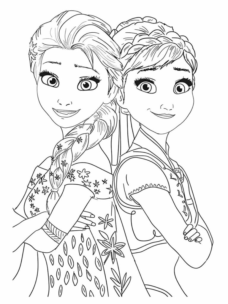 Anna Frozen para Colorir