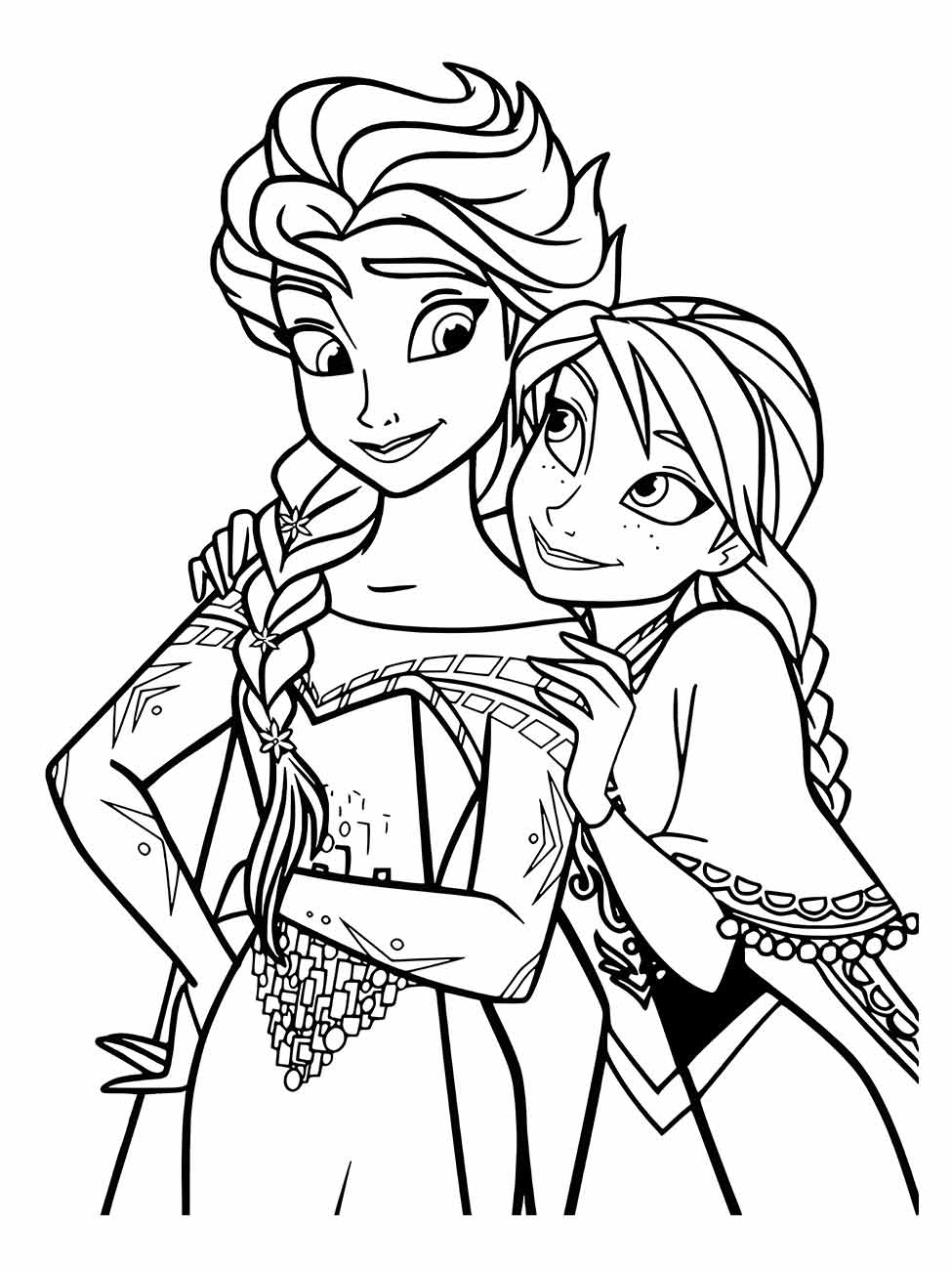 Desenho Frozen para Colorir