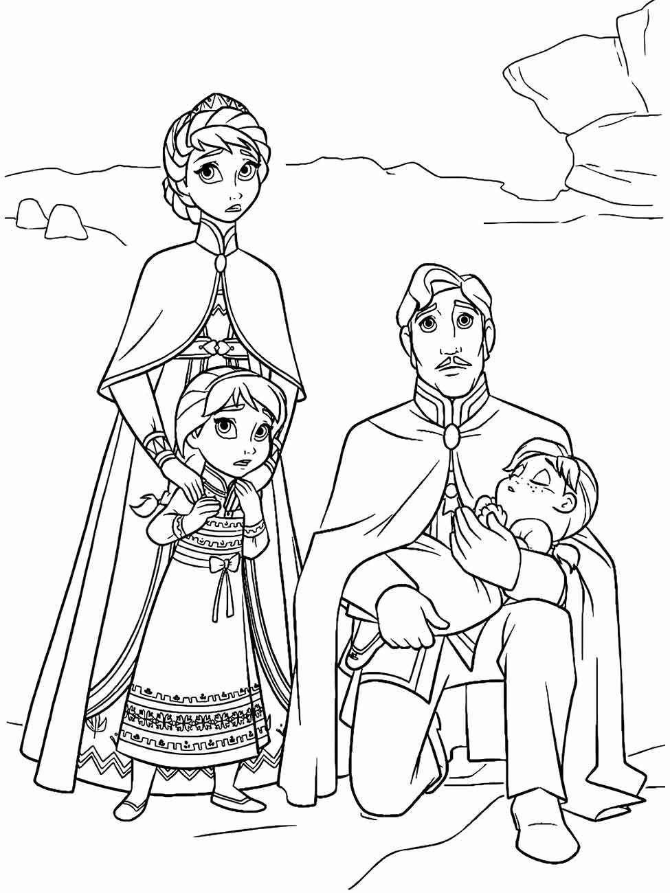 Desenhos para Colorir de Frozen