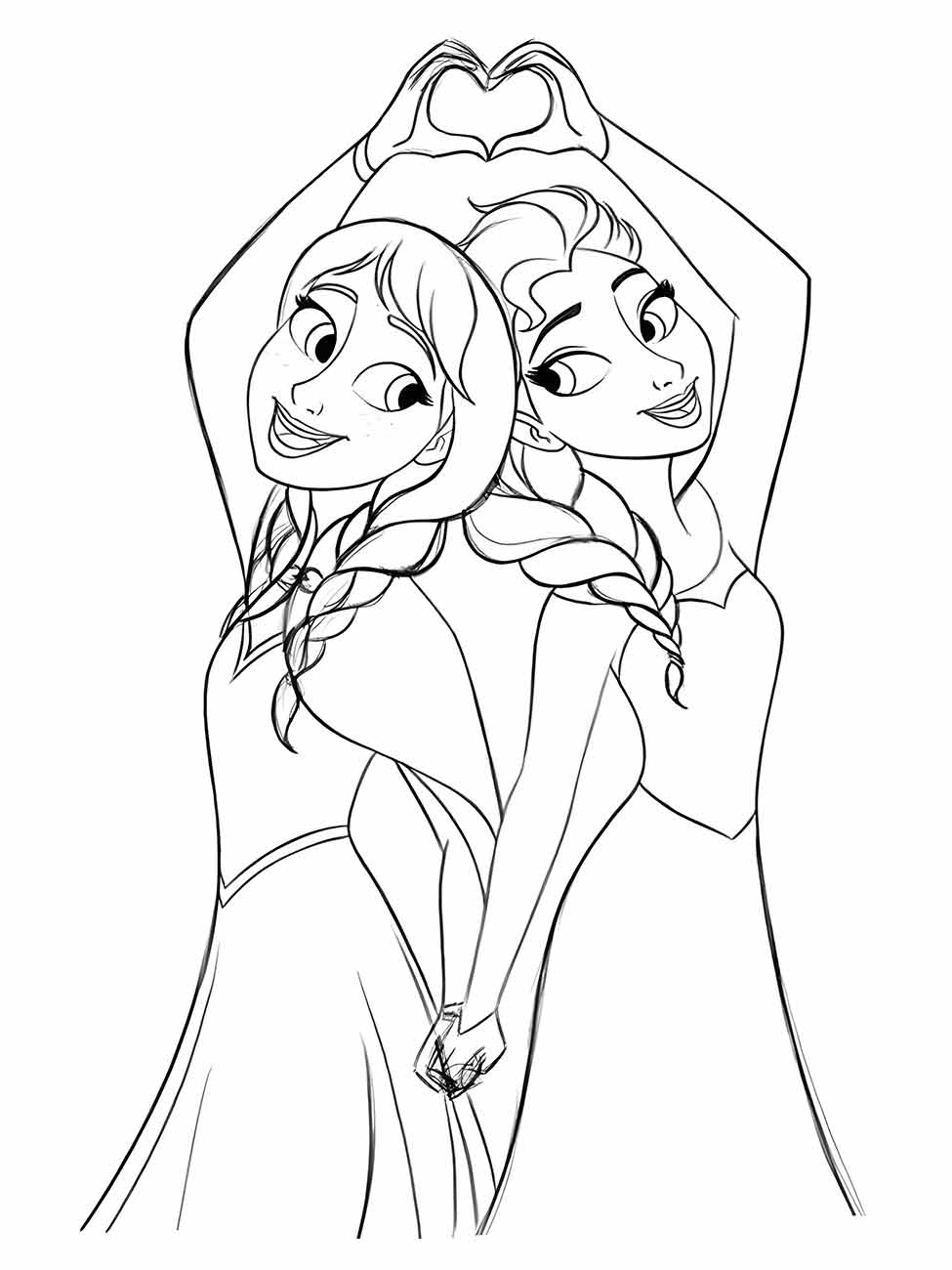 Desenho para Colorir da Frozen