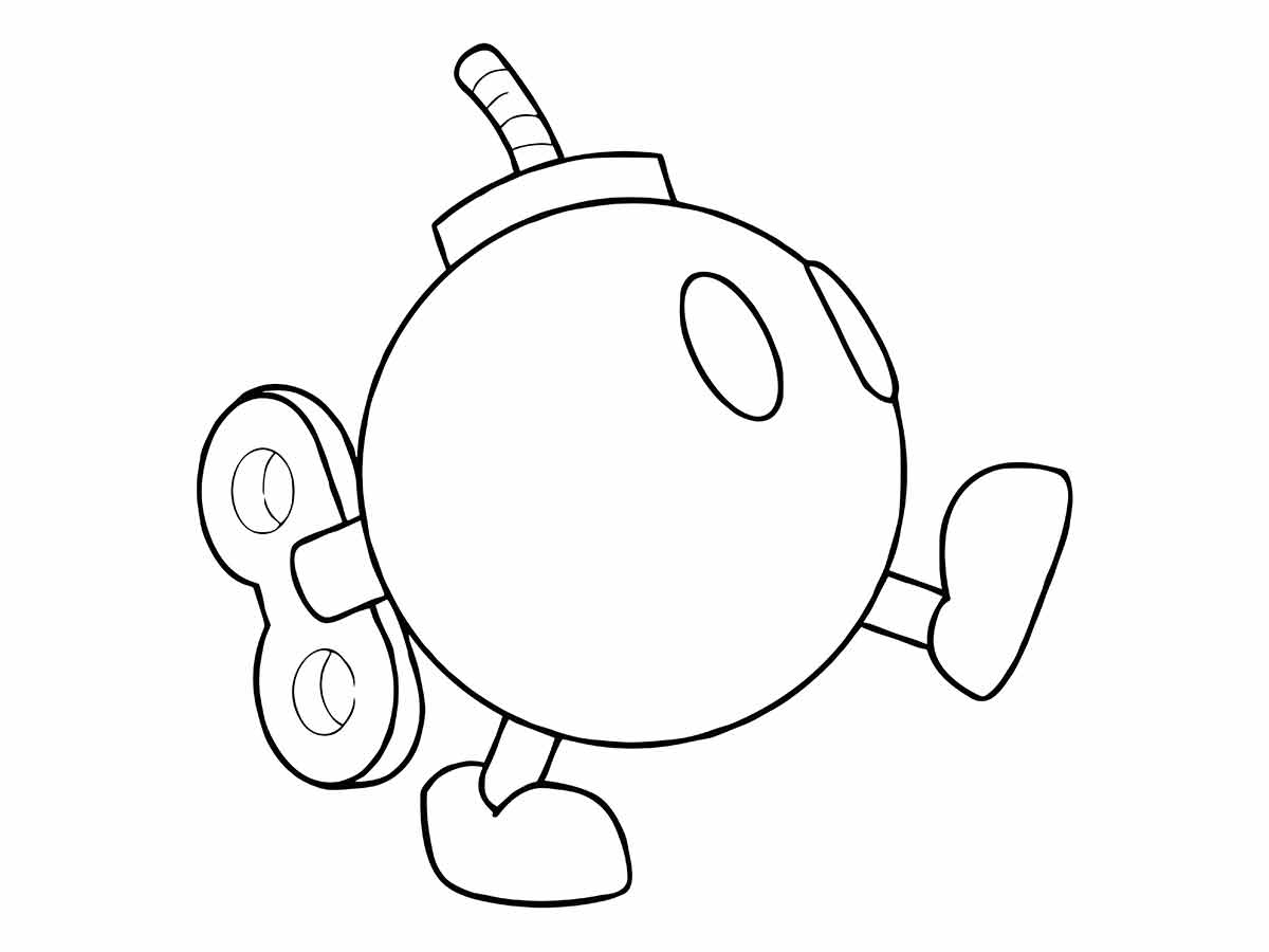 Desenho de Bob-omba para colorir