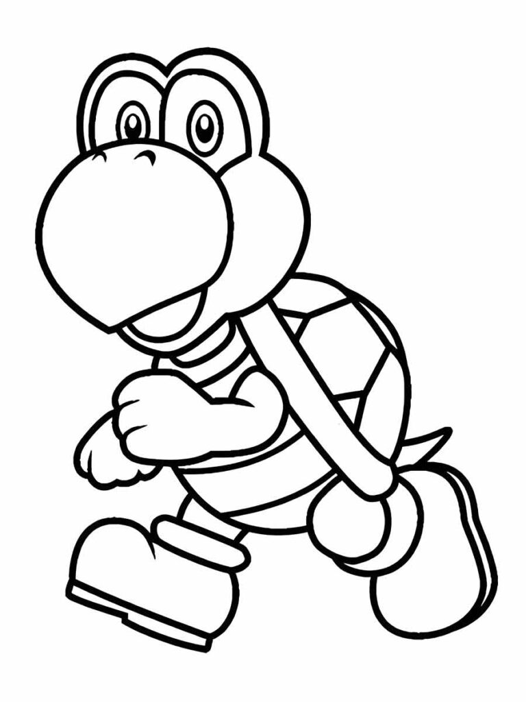 Desenho Super Mario Bros Koopa (Bowser) Baby para colorir