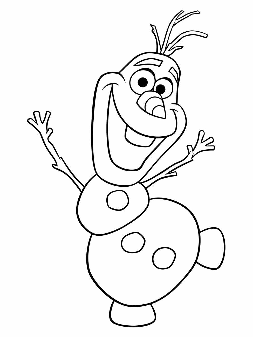 Olaf para Colorir