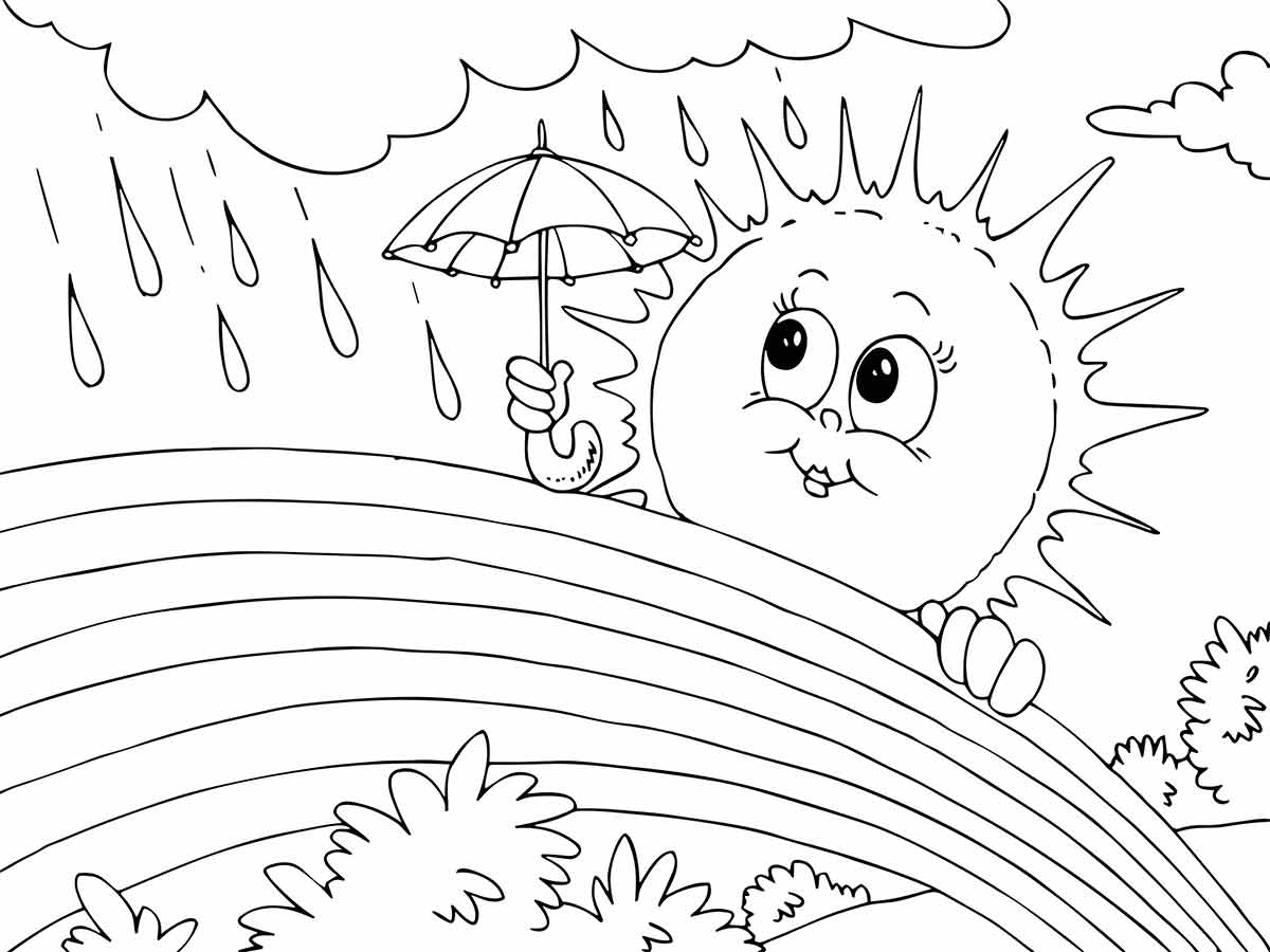 Espaço Educar desenhos para colorir : Desenhos de sol para pintar