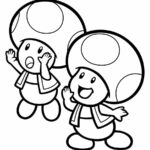 Página para colorir de Toad