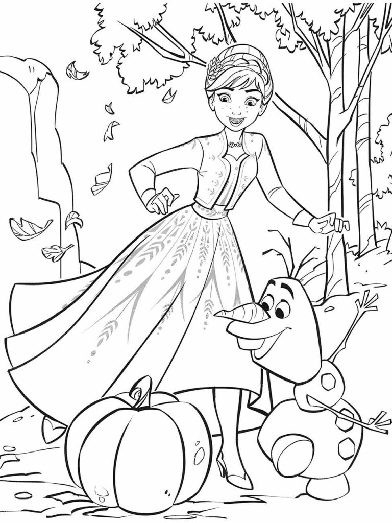 Desenhos da Frozen para Colorir