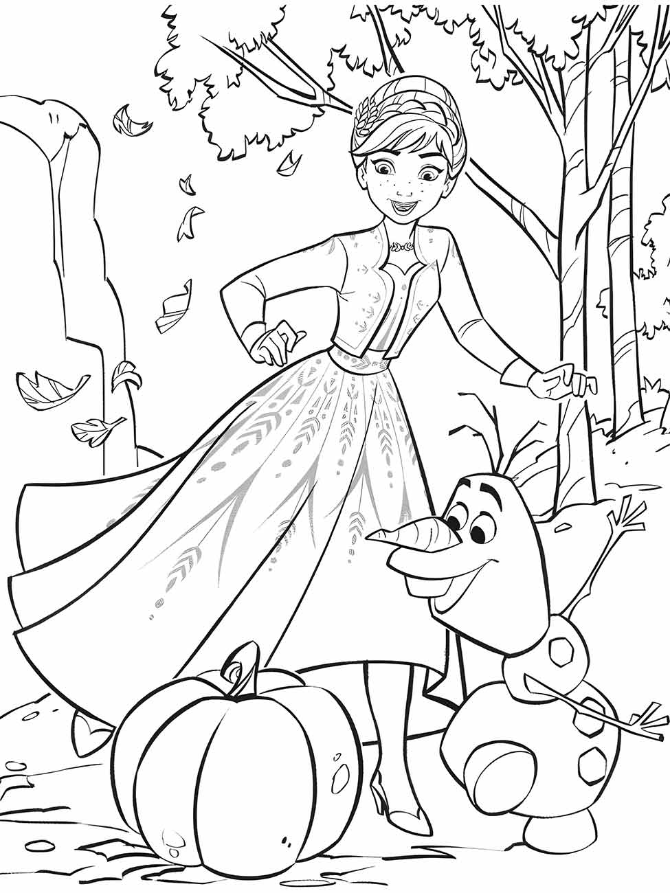 Desenhos da Frozen para Colorir