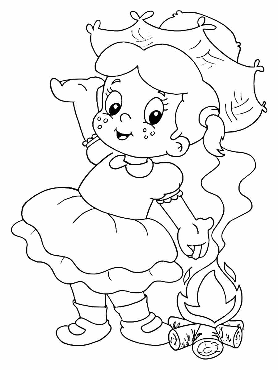 Desenho de Festa Junina para colorir e imprimir