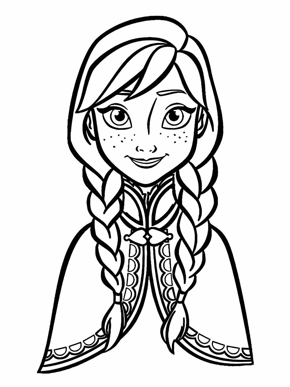 Desenho para Colorir Frozen