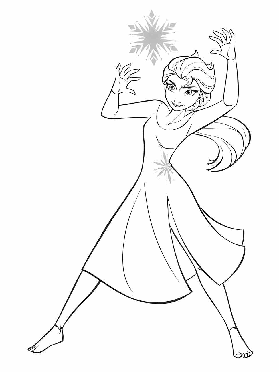 Desenho de Frozen para Colorir