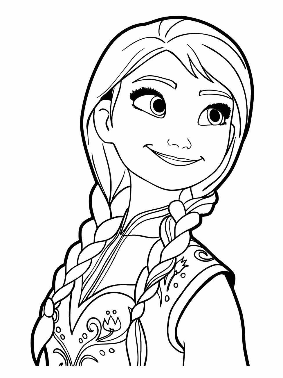 Desenho para Colorir Frozen