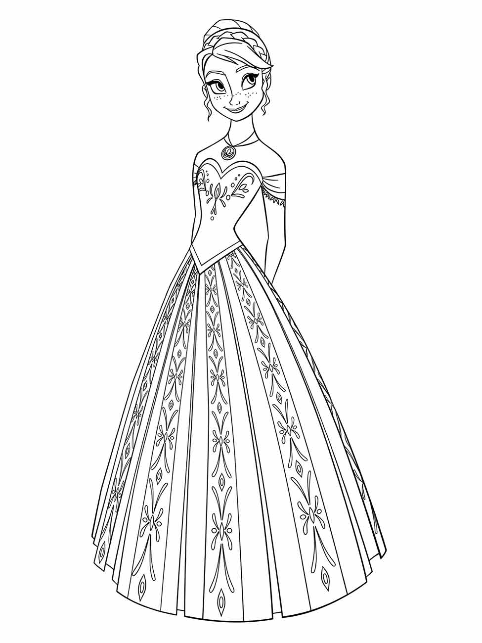 Desenhos para Colorir Princesa Frozen