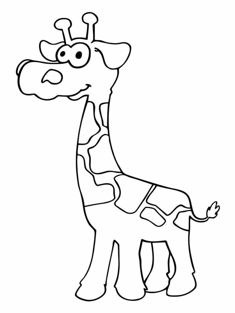 Girafa para colorir Fácil