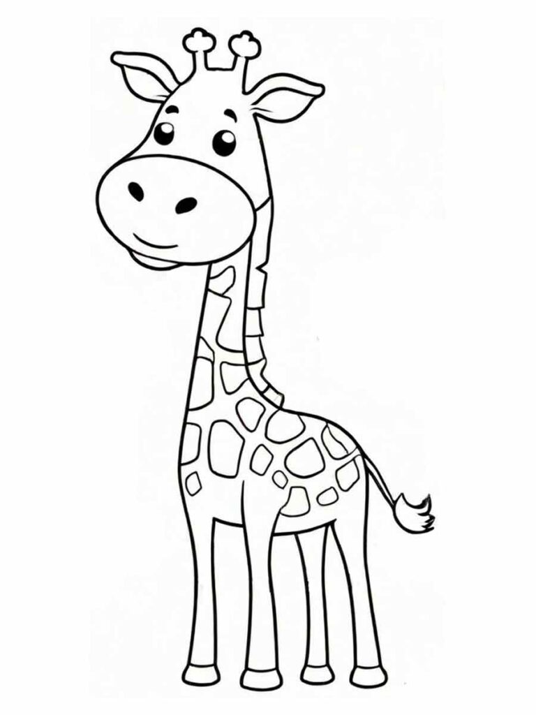 Girafa para colorir