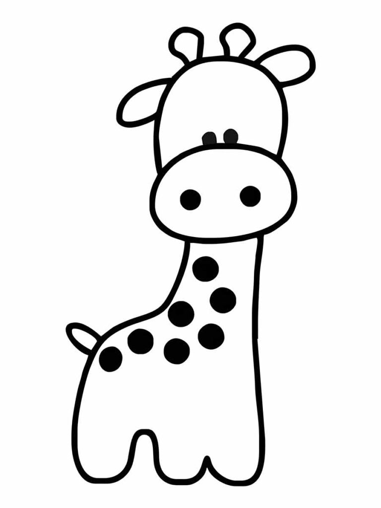 Desenho de Girafa para colorir