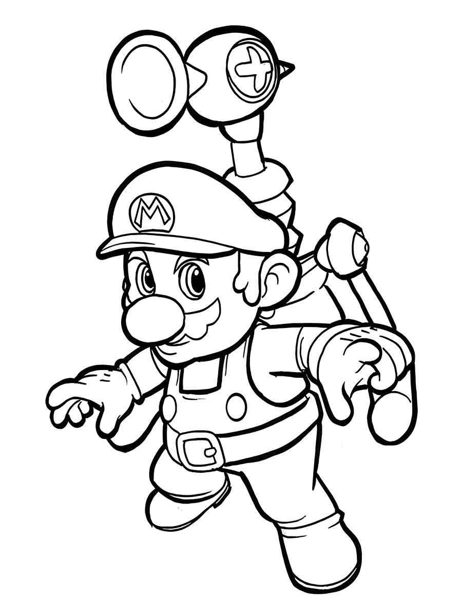 Pintar e imprimir desenhos do Super Mario