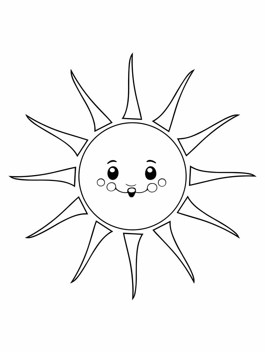 Desenho para pintar do Sol