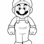 Página para colorir do Super Mario Bros