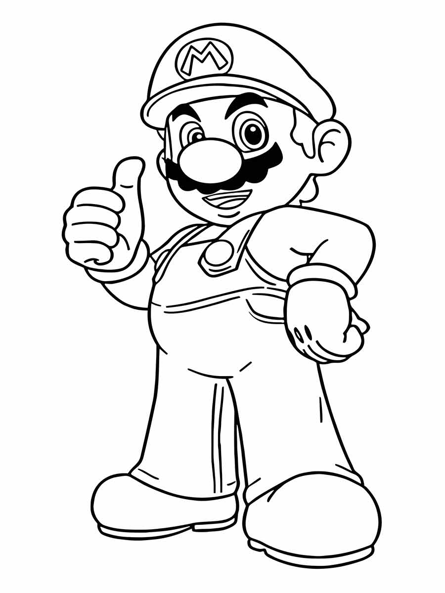 Pintar desenho do Mario