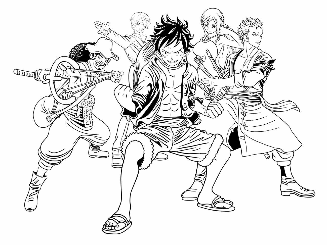 39 Desenhos De One Piece Para Colorir