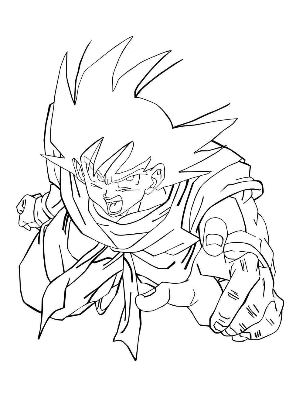 Dragon Ball Z para colorir