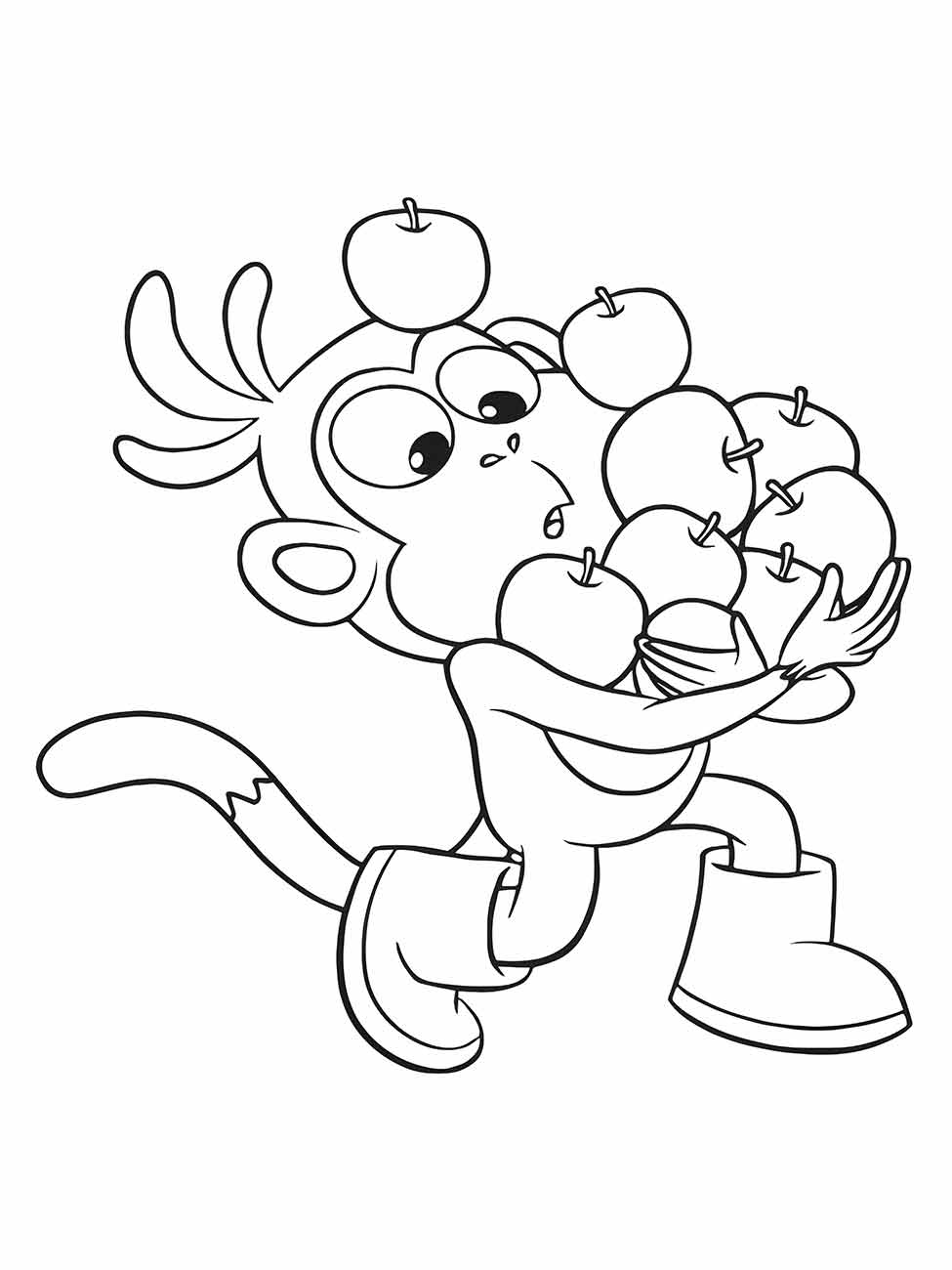 desenho de macaco para colorir