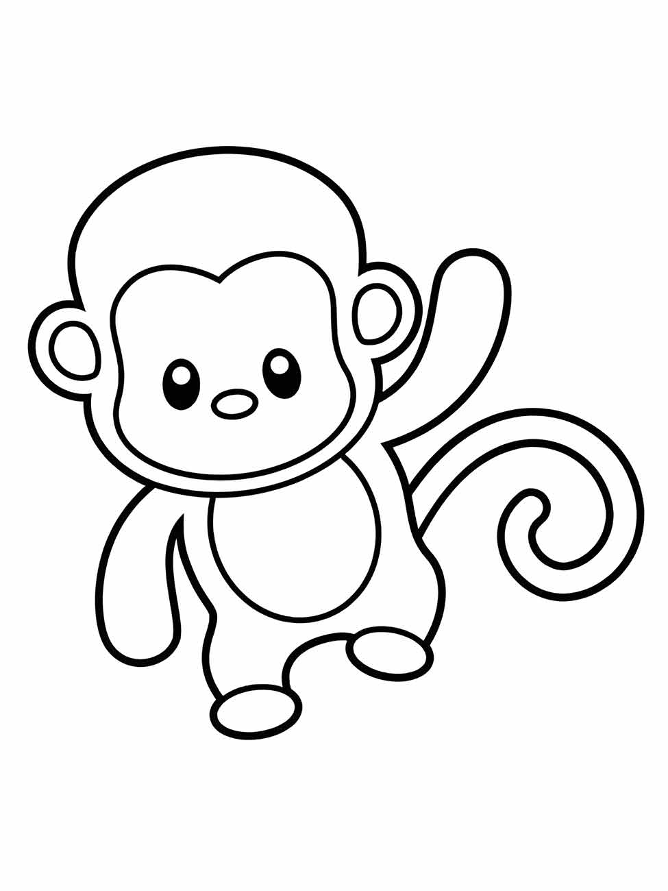 macaco desenho para colorir