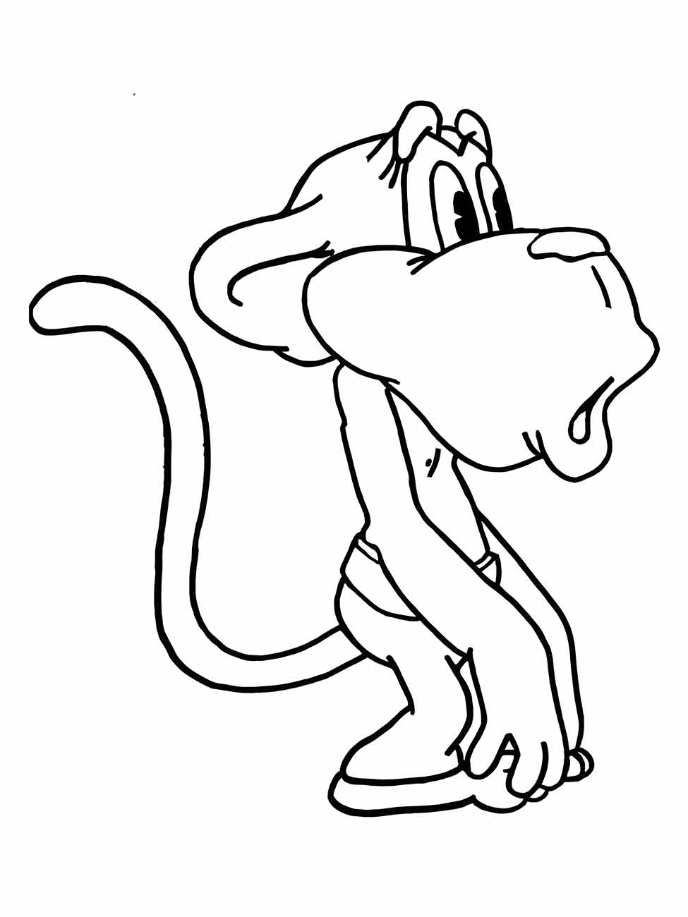 desenho de macaco para colorir e imprimir