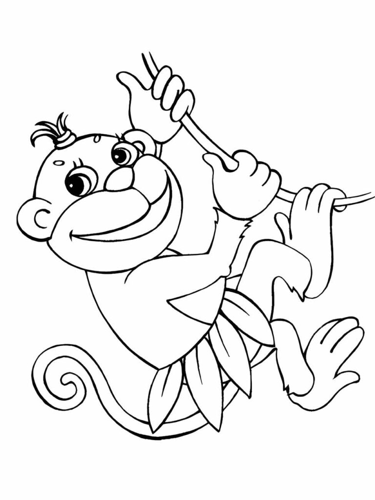 desenhos macaco para colorir