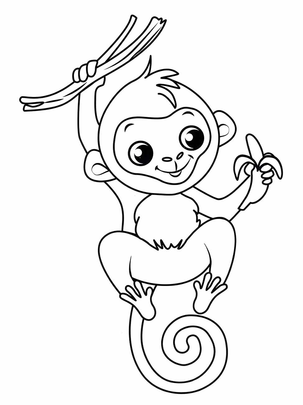 desenho do macaco para colorir