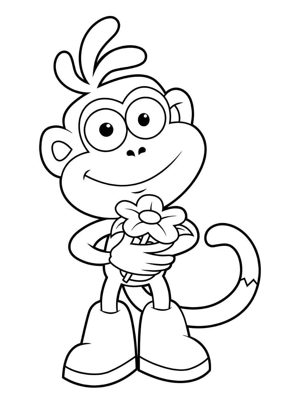 desenho de macaco para pintar e colorir