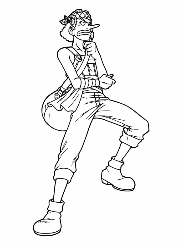 Desenho para colorir de Usopp