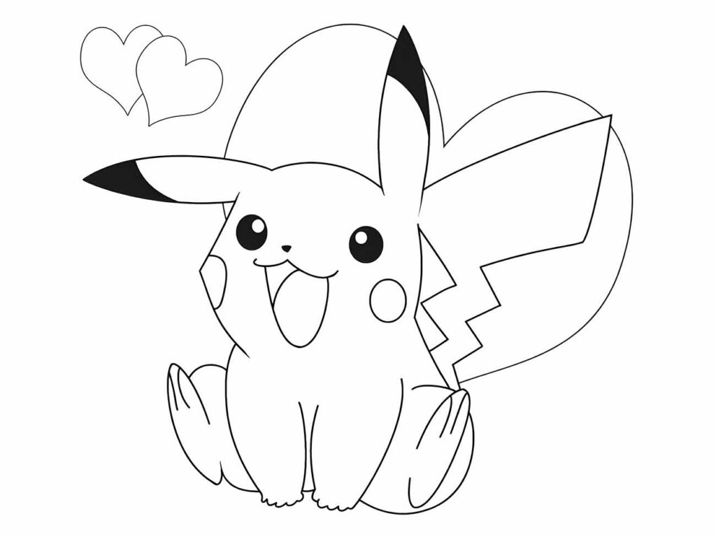 Pikachu para pintar