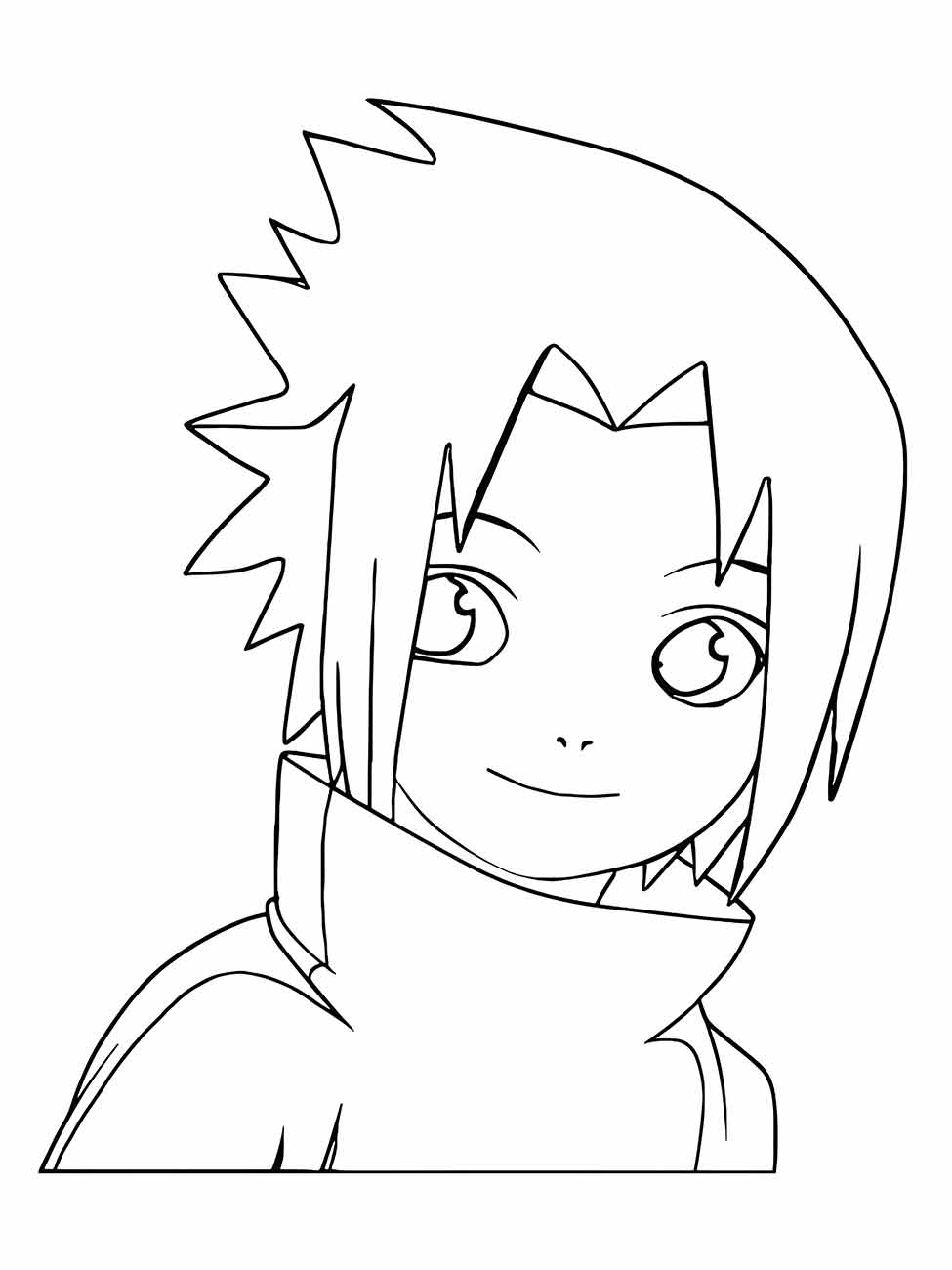 Desenho para colorir de Sasuke