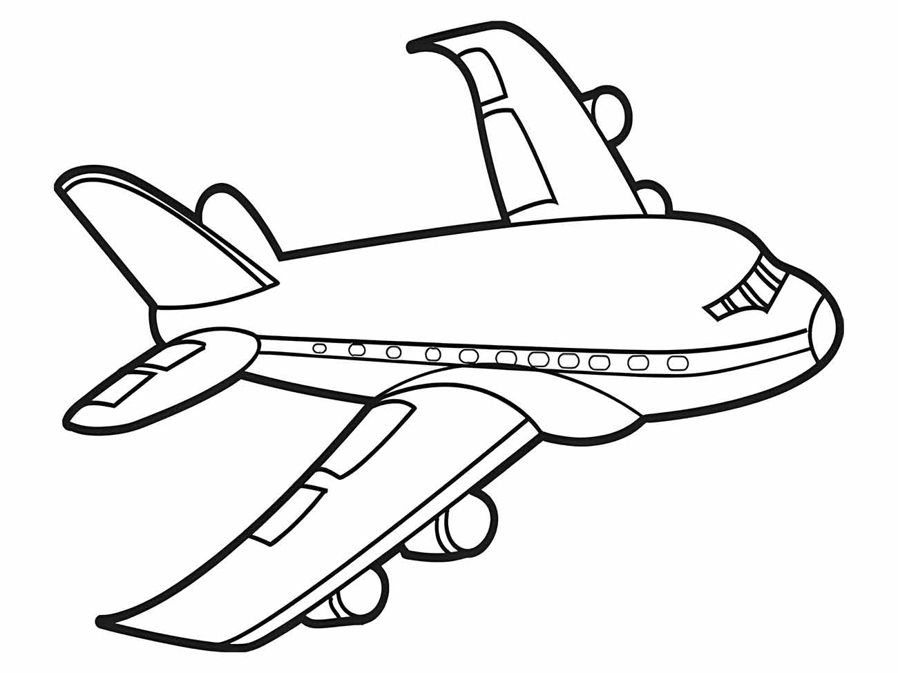 aviao para colorir 4 Desenhos para colorir