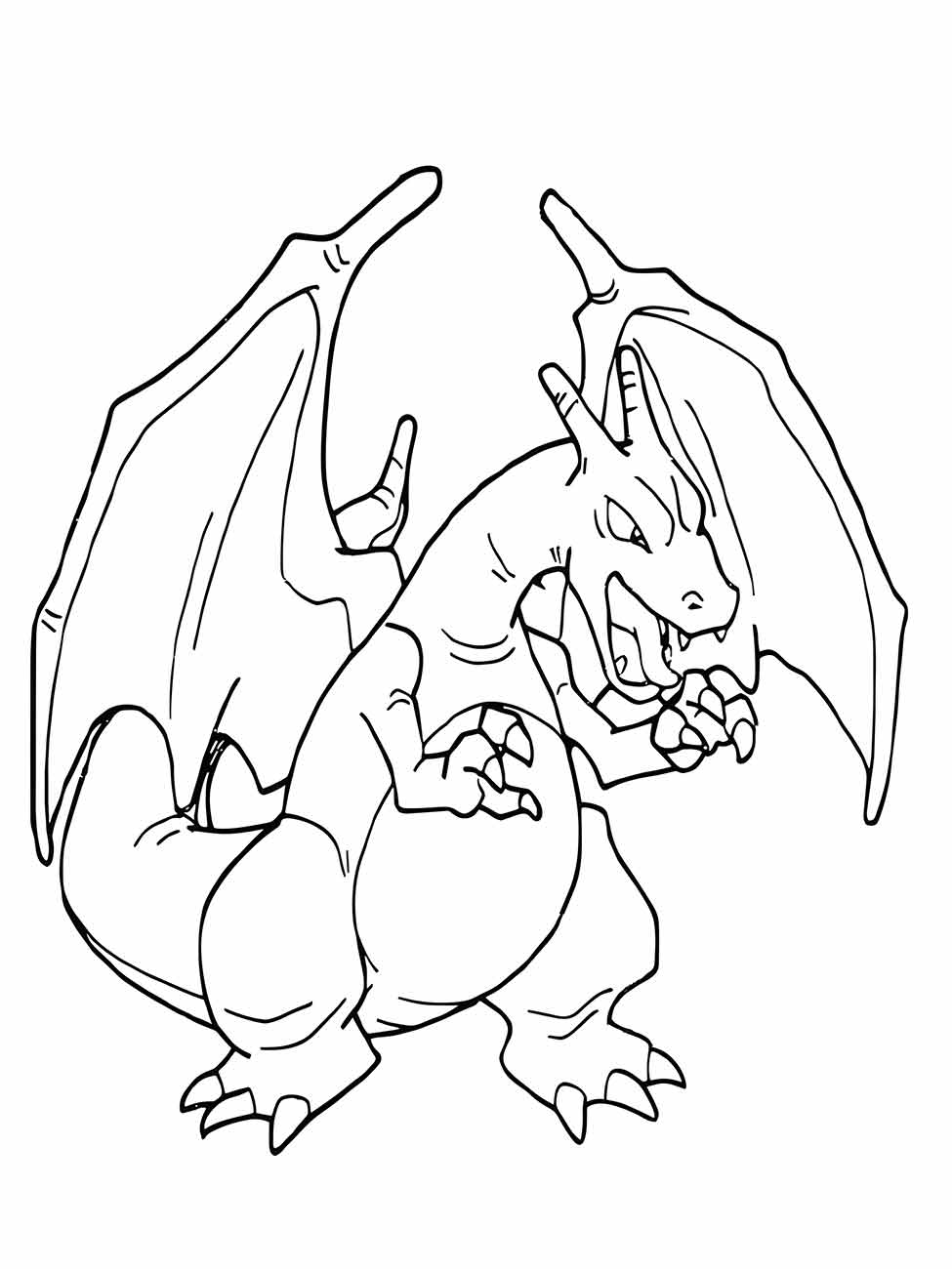 charizard para colorir 12