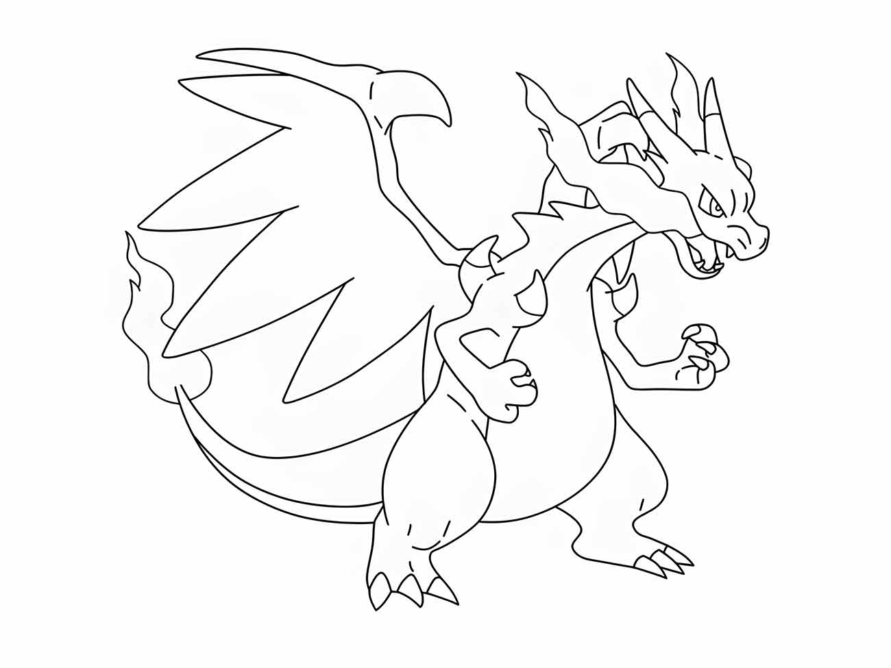 desenhos para colorir charizard