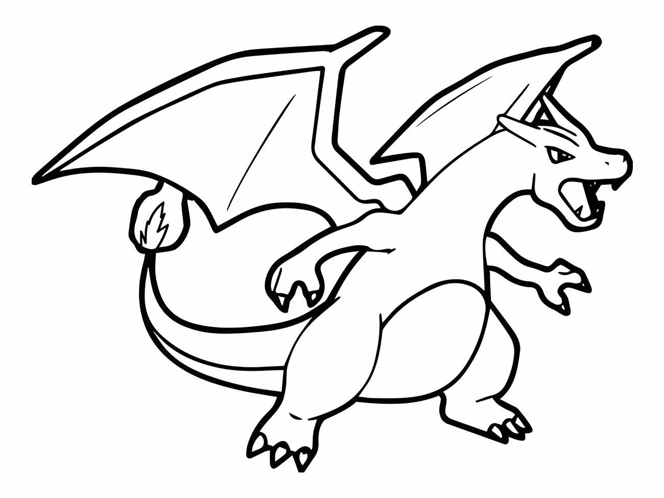 charizard para pintar e colorir