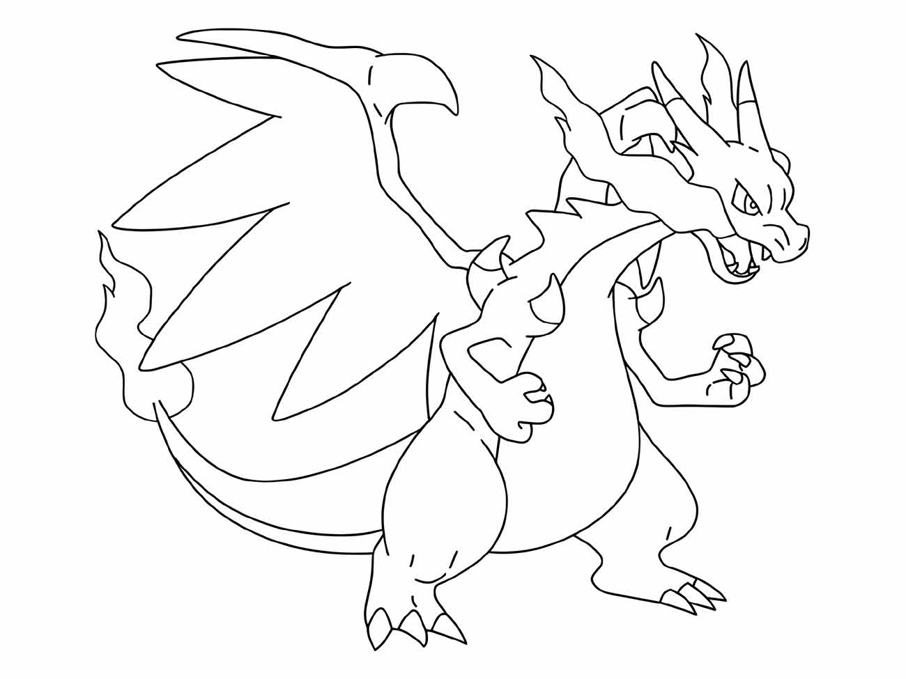 Desenhos de charizard para colorir