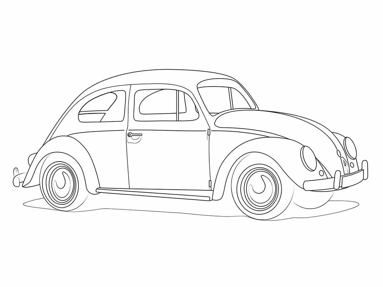 desenho de fusca para colorir e imprimir