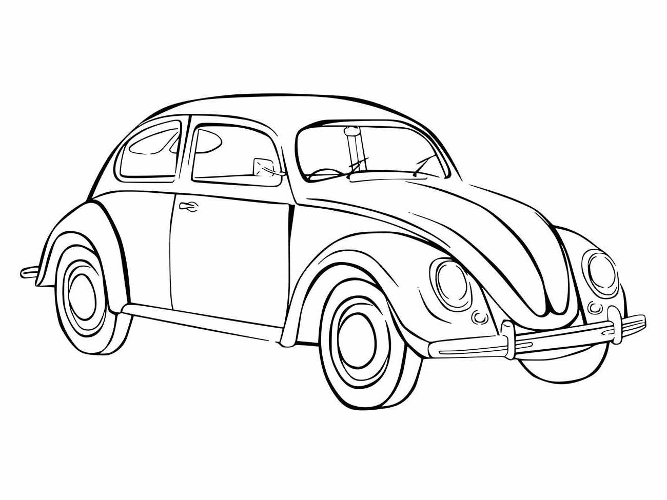 desenho para colorir fusca