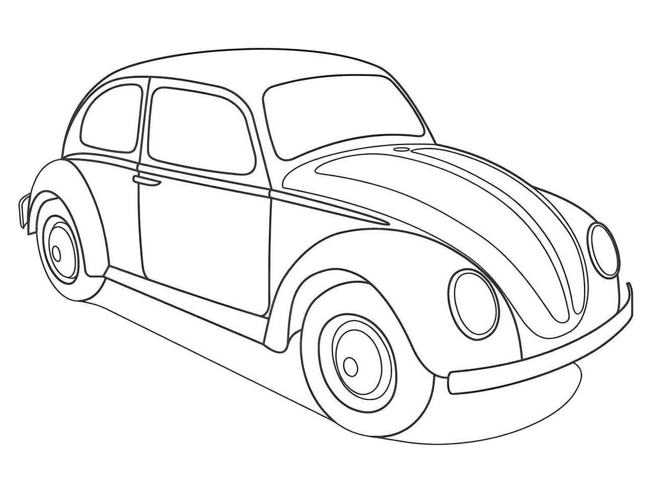 Fusca para colorir