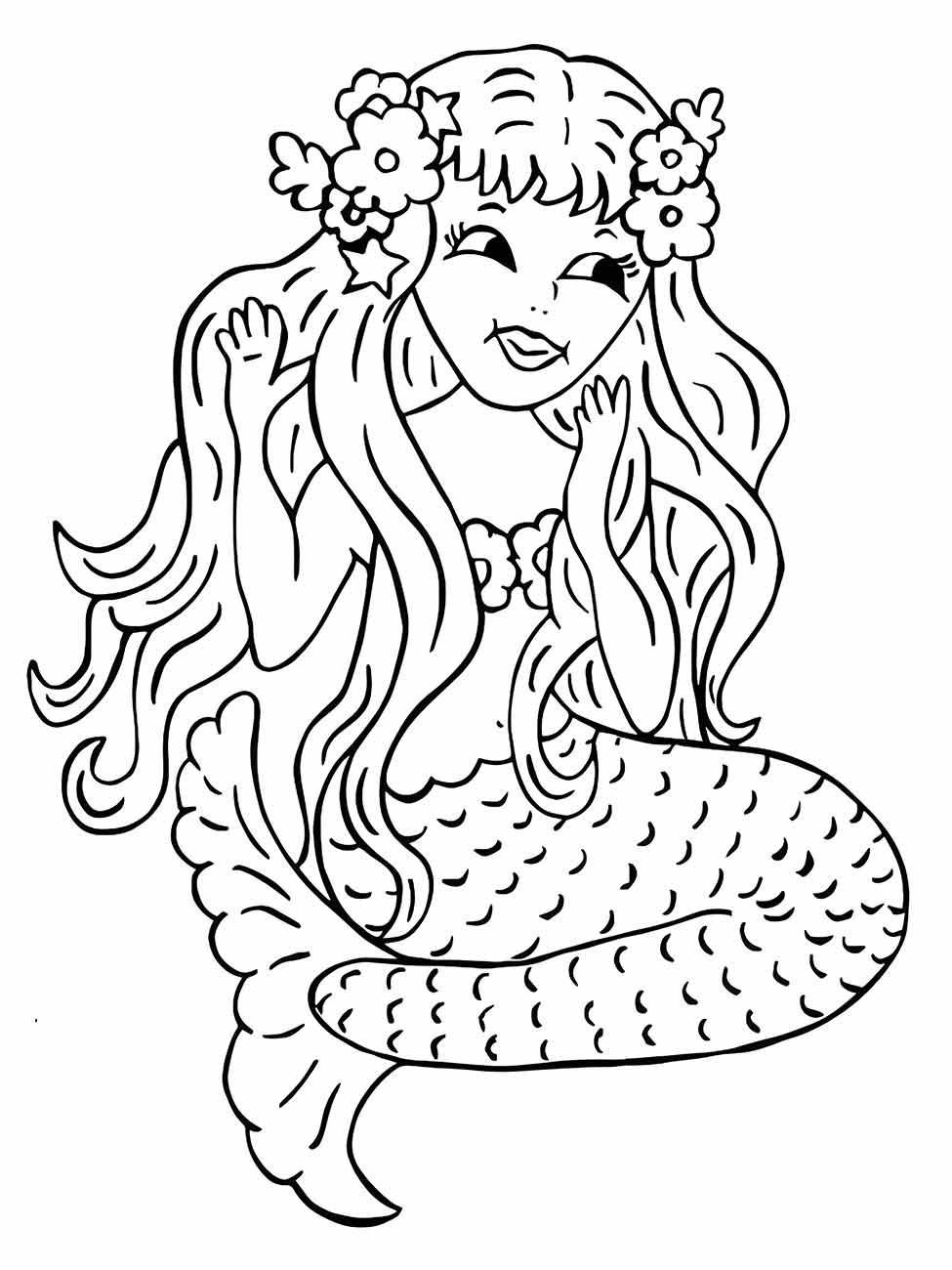 Iara desenho para colorir