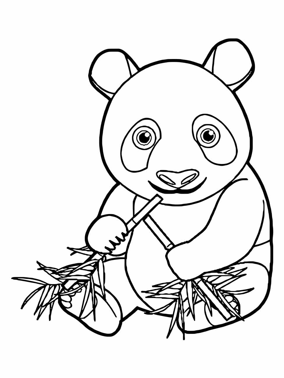 desenho de panda para colorir