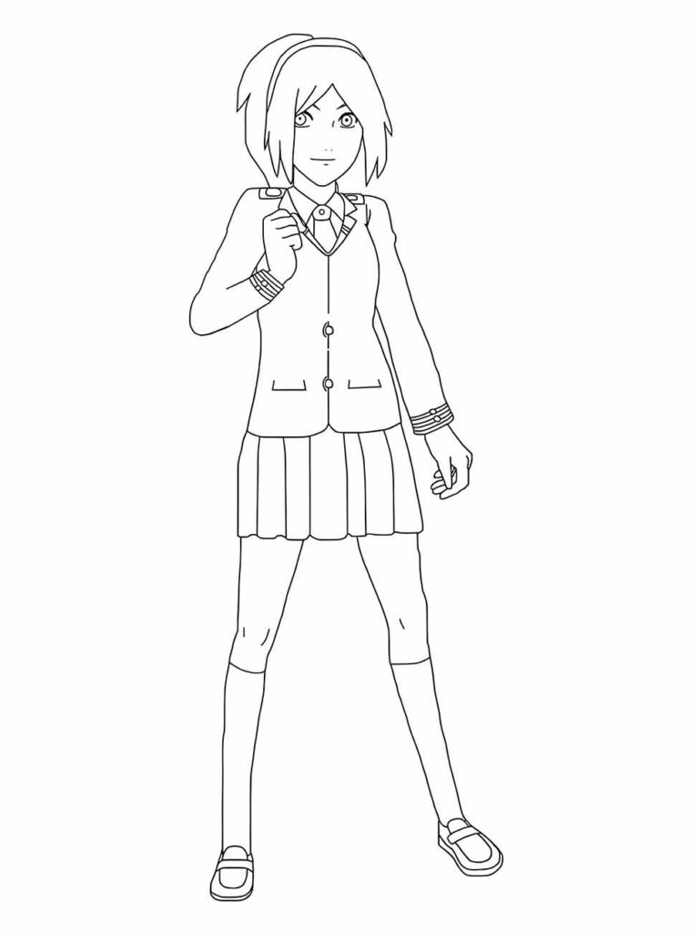 desenho para colorir sakura haruno