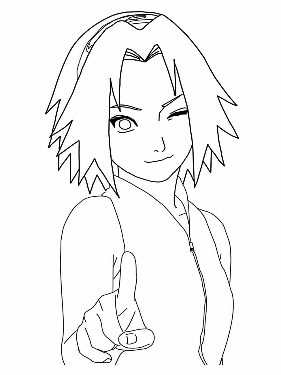 sakura haruno para colorir