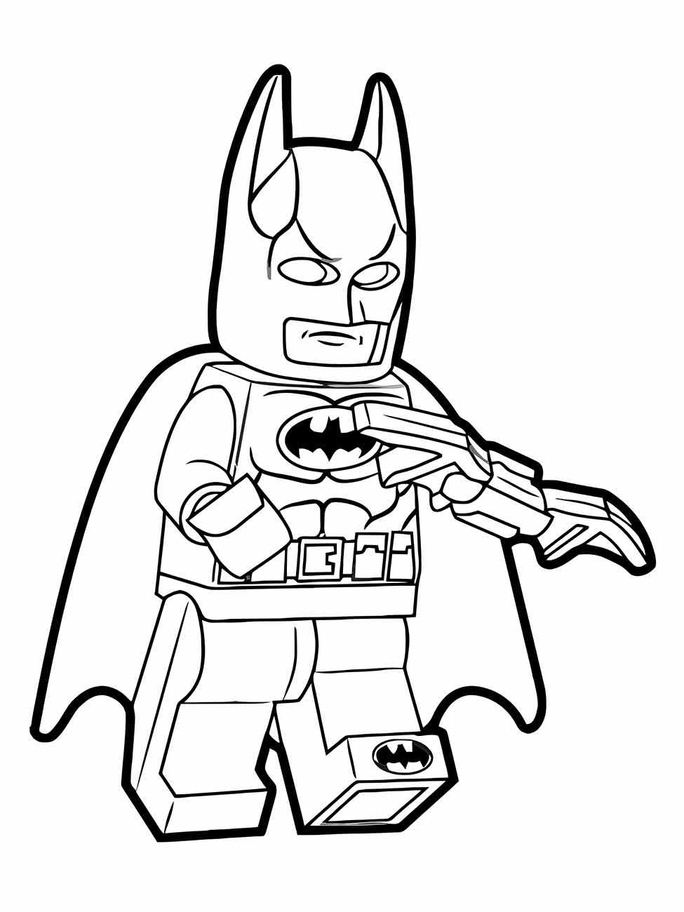 Desenho para colorir de Batman Lego