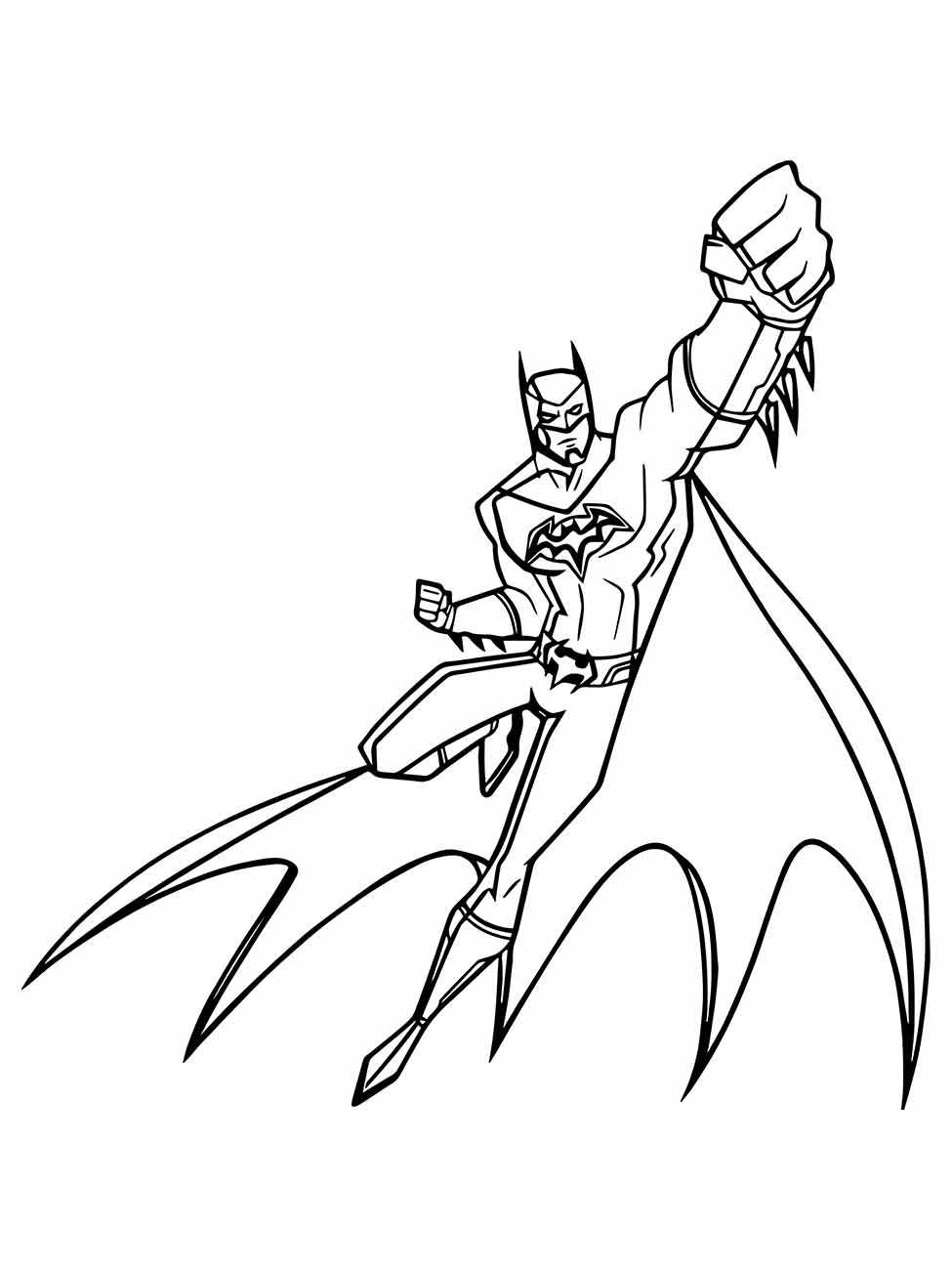 Desenho de Batman para colorir