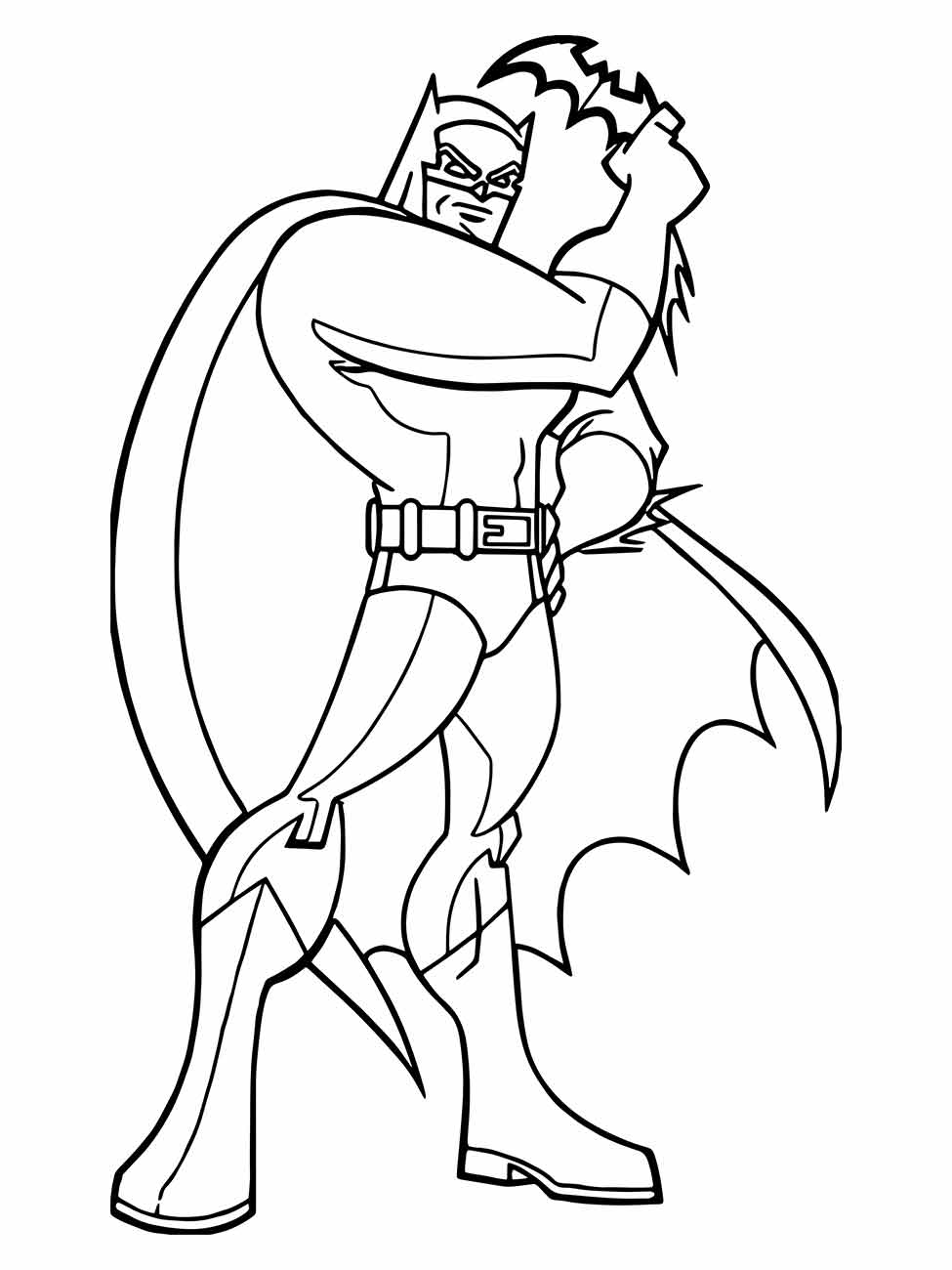 Desenho de Batman para colorir e imprimir