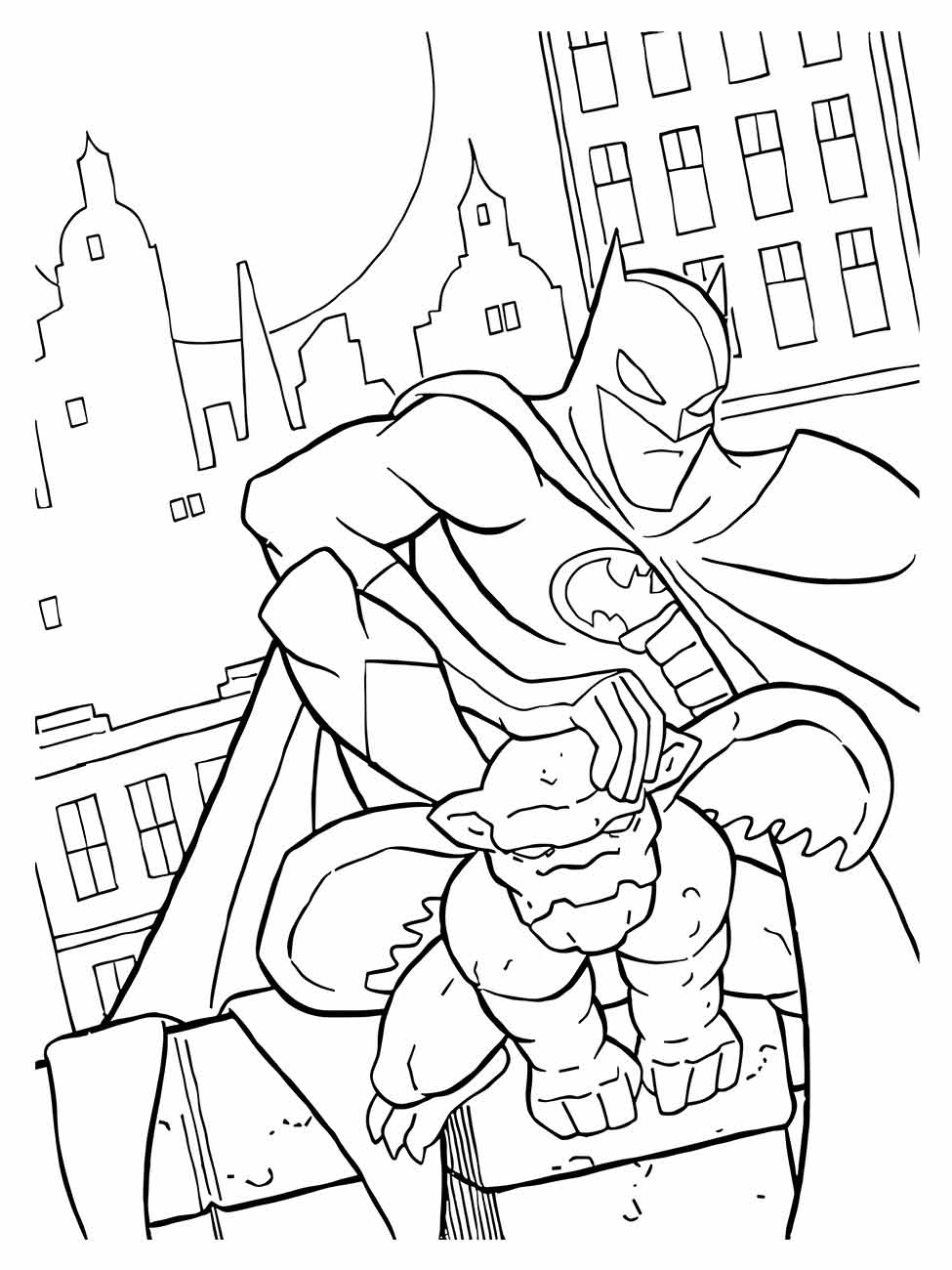 batman desenho para colorir